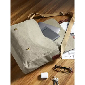 Wanderer Up-Cycled Canvas Messenger Bag