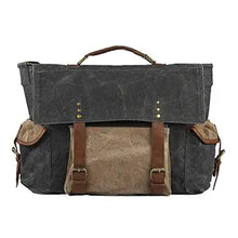 Load image into Gallery viewer, Sebastian Up-Cycled Canvas Men&#39;s Messenger Bag
