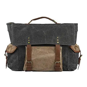 Sebastian Up-Cycled Canvas Men's Messenger Bag