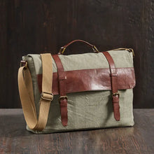Load image into Gallery viewer, Wanderer Up-Cycled Canvas Messenger Bag