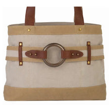 Load image into Gallery viewer, Rowen Oakley Re-Cycled Canvas Shoulder Tote