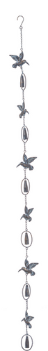 Bronze Patina Hummingbird Rain Chain