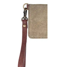 Load image into Gallery viewer, Live Love Wander Canvas Card Case Wristlet,