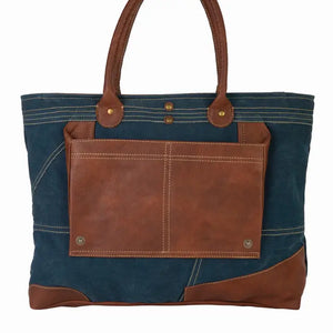 Dakota Up-Cycled Canvas Shoulder Bag