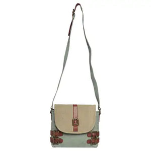 Buckled Up Agean Canvas Crossbody
