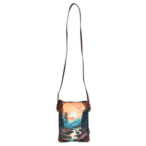 Deer Poly Canvas Crossbody