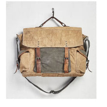 Load image into Gallery viewer, Sebastian Up-Cycled Canvas Men&#39;s Messenger Bag