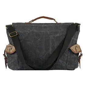 Sebastian Up-Cycled Canvas Men's Messenger Bag