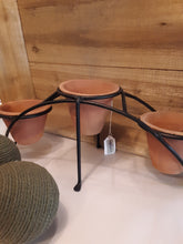 Load image into Gallery viewer, metal rack with 3 pots
