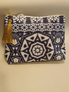 Indigo Blue Zip Pouch