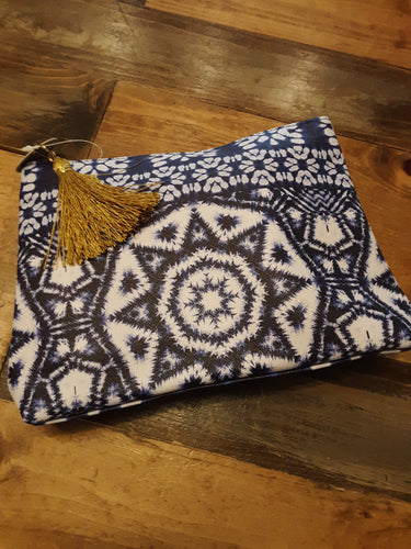 Indigo Blue Zip Pouch