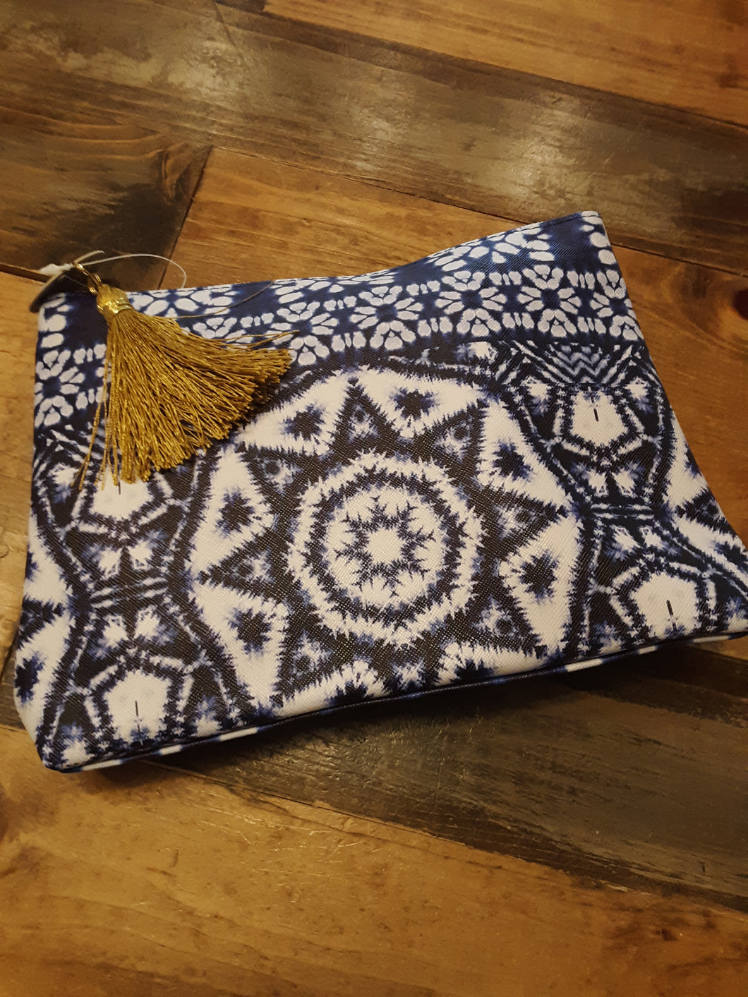 Indigo Blue Zip Pouch