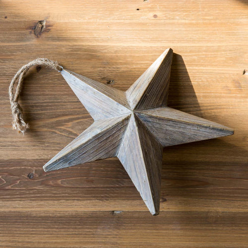 Dimensional Wooden Christmas Star, Large