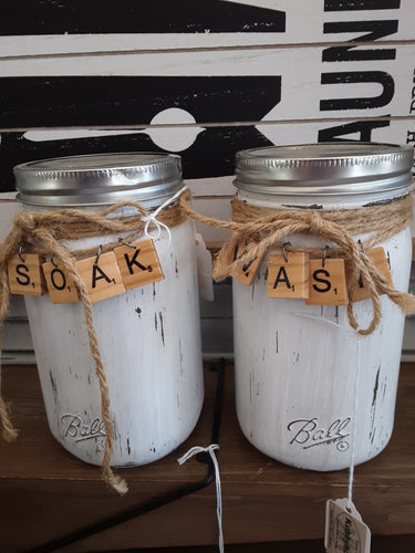 Distressed Ball jars