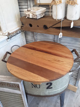 Load image into Gallery viewer, Round wood charcuterie tray