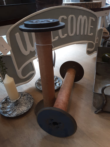 Repurposed large wood spool