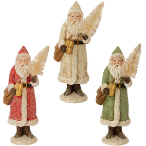 8.5" GLITTERED SANTA