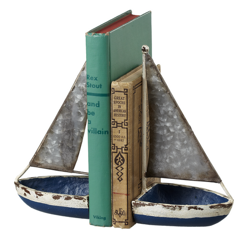 Sail Boat Bookend Pair