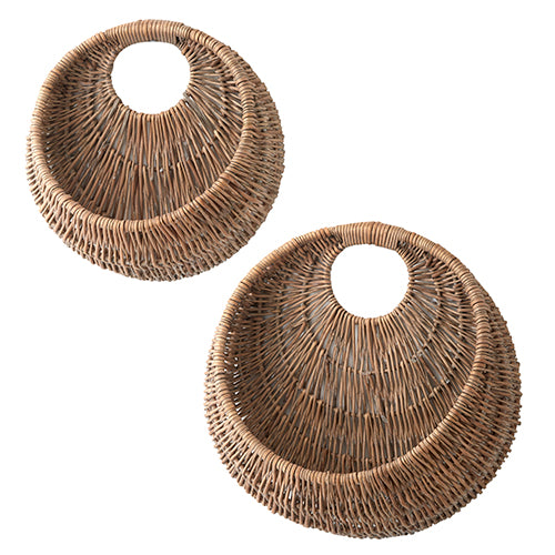 CRESENT WOVEN BASKET