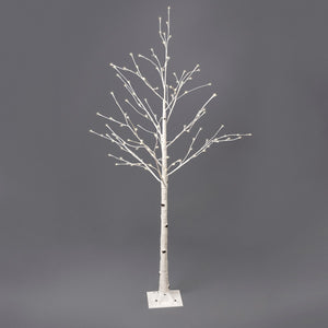 6' Lighted White Birch Tree