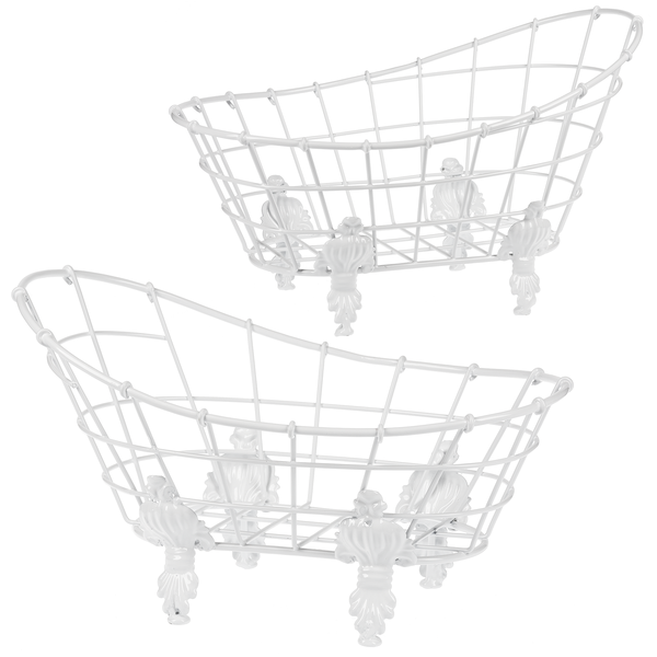 Enamel White Wire Bathtub
