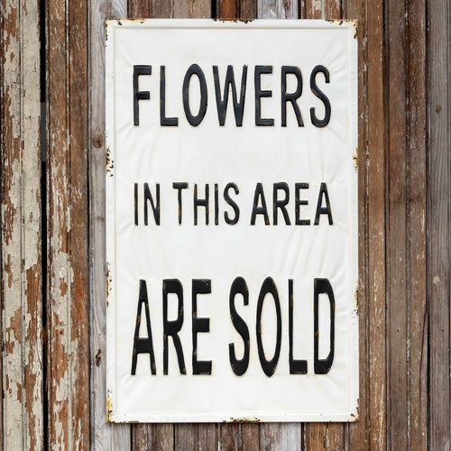 Sold Flowers Sign
