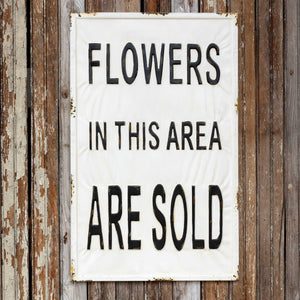 Sold Flowers Sign