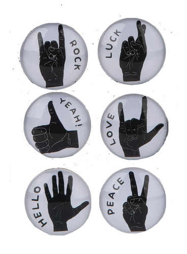 Hand Sign Magnet (6 pc. set)