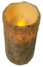 Load image into Gallery viewer, Burnt Ivory Drip Timer Pillar - 3&quot; x 6&quot;