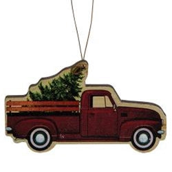 Fresh Cut Tree Truck Ornament