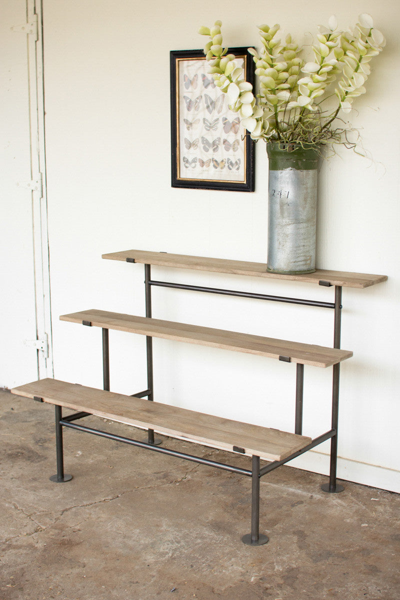 three tier display unit