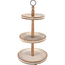 Load image into Gallery viewer, Tray - 3 Tiered White Round