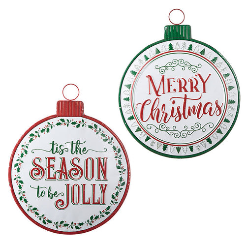HOLIDAY MESSAGE ORNAMENT SIGN
