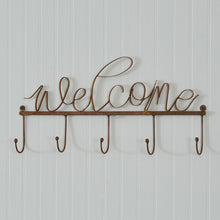 Load image into Gallery viewer, Copper Finish Welcome Hook Rack