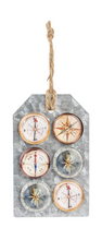 Load image into Gallery viewer, Watercolor Compass Magnet (6 pc. set)