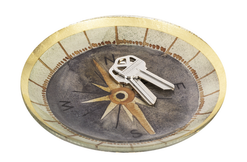 Watercolor Compass Trinket Dish