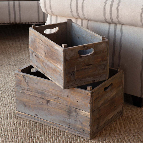 Vintage-Style Produce Crates