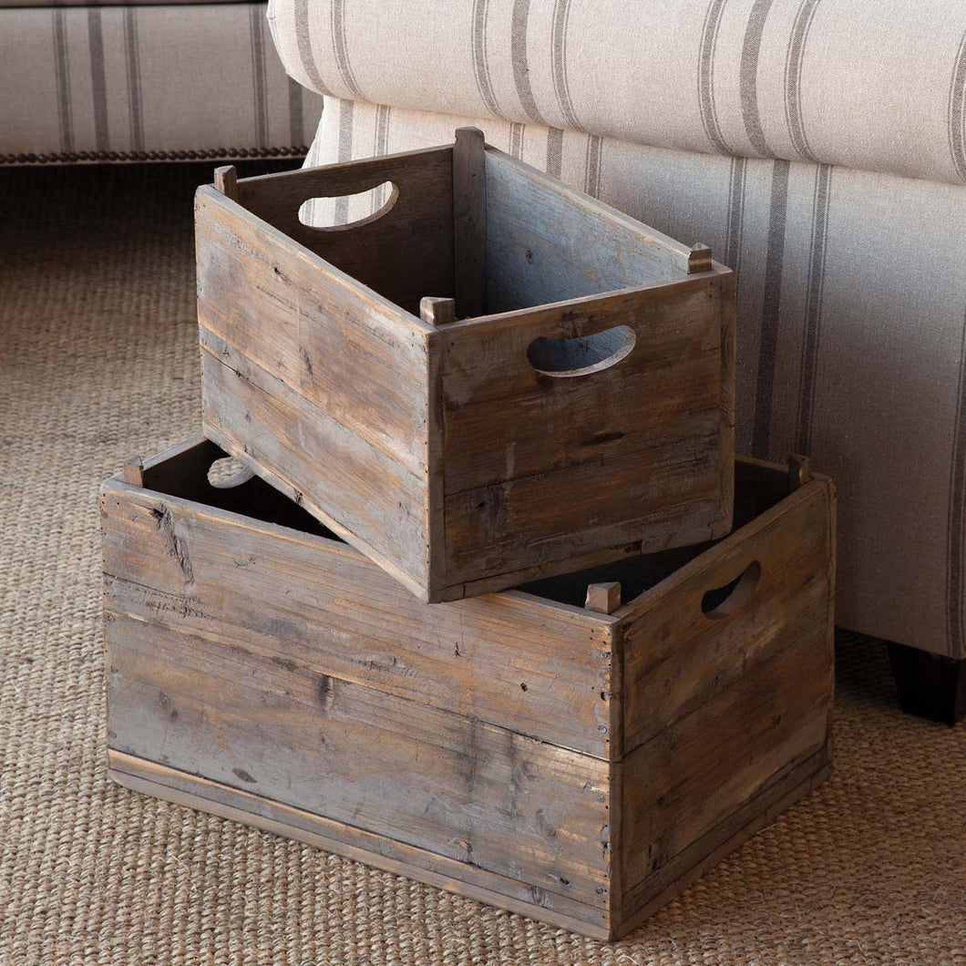 Vintage-Style Produce Crates