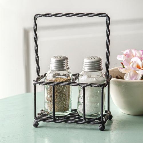 Twisted Wire Salt and Pepper Caddy