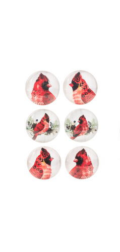 Tribal Cardinal Magnet (6 pc. set)