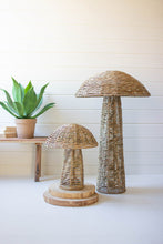 Load image into Gallery viewer, woven seagrass mushroom