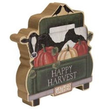 Load image into Gallery viewer, Happy Harvest Chunky Wood Truck Sitter