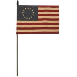 Teastained Betsy Ross Flag