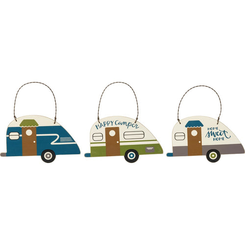 Ornament Set - Home Sweet Home, Happy Camper