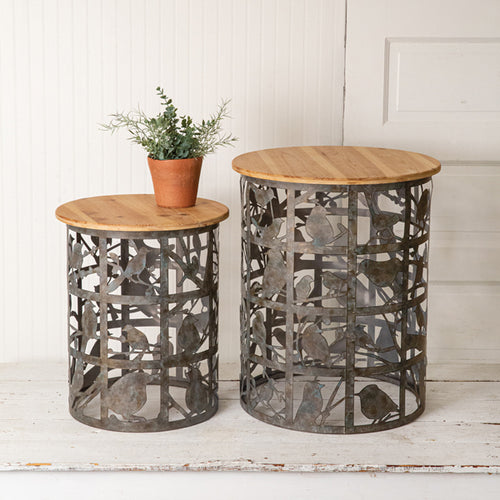 Bird Cutout Side Tables