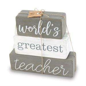 Teacher Block Decor Set